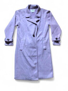 Haute Monde Women’s S Purple Wool Winter Coat Loungewear Jacket